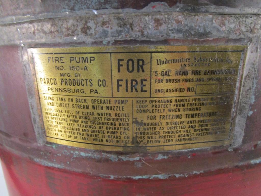 Vintage Fire Pump No. 150-A by Parco Products