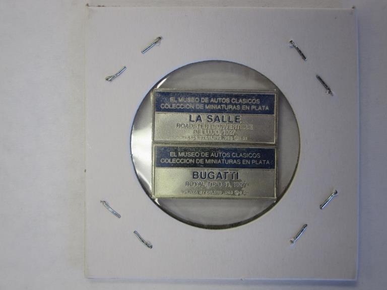 Lot of two 925 Silver Bars 1927 Royal Bugatti