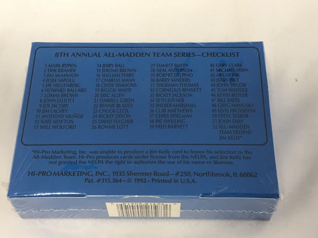 1992 ACTION PACKED THE ALL MADDEN TEAM SET NEW