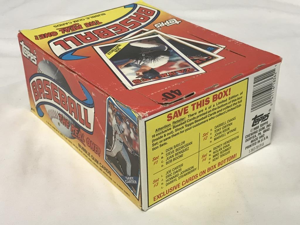 1988 Topps Baseball Cards Wax Box of 36 Packs NEW