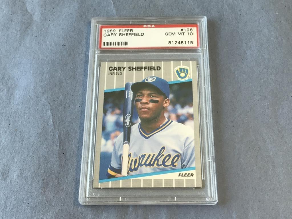 GARY SHEFFIELD 1989 FLEER #196 ROOKIE RC PSA 10