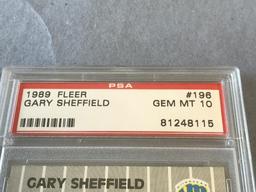 GARY SHEFFIELD 1989 FLEER #196 ROOKIE RC PSA 10