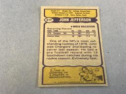 JOHN JEFFERSON 1979 Topps Football ROOKIE Card