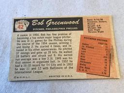 BOB GREENWOOD Phillies 1955 Bowman Baseball #42