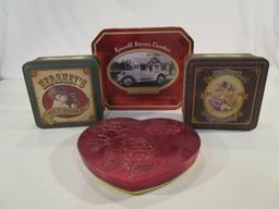 Lot of 4 Chocolate Tins