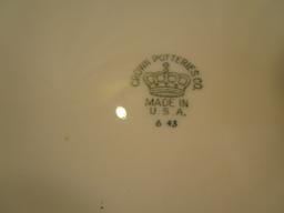 Vintage Crown Potteries Co. Platter #643