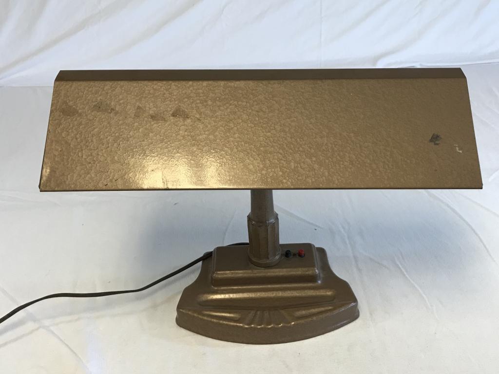 Vintage Art Deco Desk Lamp-Working Condition