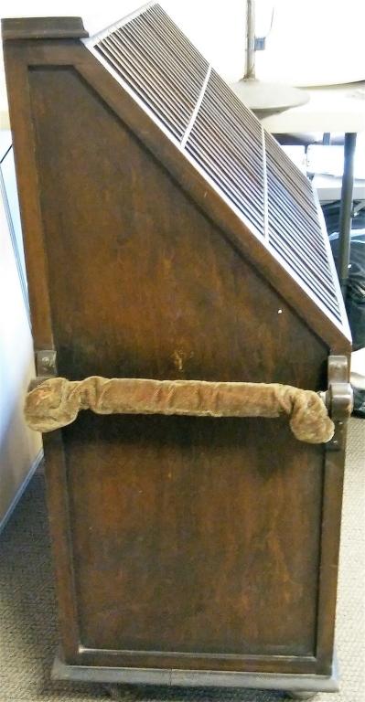 Antique Hotel Walnut Cabinet 75-Hole Key Holder