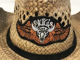2014 STURGIS Motorcycle Rally Straw Cowboy Hat