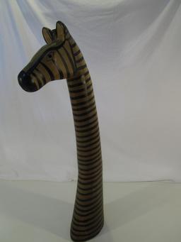 Tall Zebra Head Home Decor