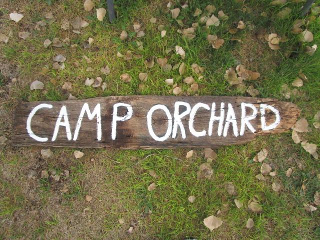 Rustic Camp Orchard Sign