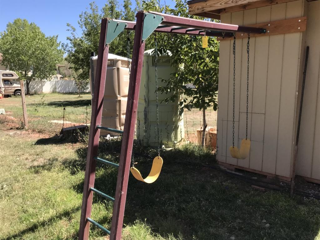 Wall Mount Swing Set + Monkey Bars