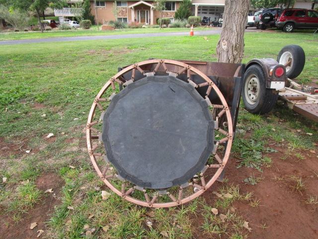 Small Trampoline & Barrell Pit/ Grill