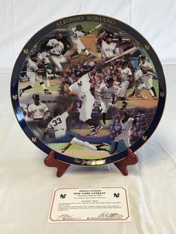 ALFONSO SORIANO Yankees Danbury Mint 12" Plate