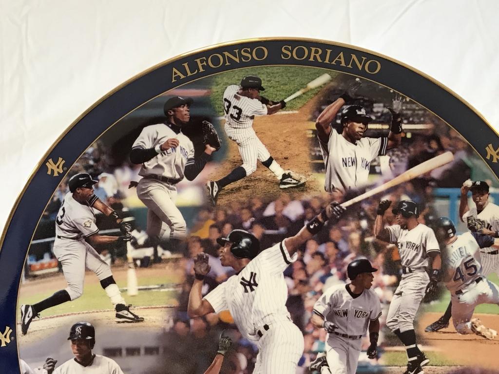 ALFONSO SORIANO Yankees Danbury Mint 12" Plate