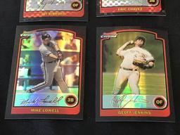 Lot of 4 2003 Bowman Chrome REFRACTORS Baseball