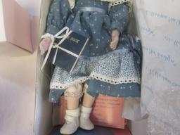 Marian Yu Designs 15"  Porcelain Brenda Doll NEW