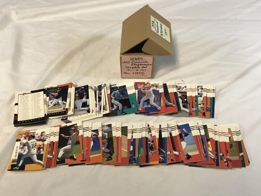 1998 PINNACLE PERFORMERS BASEBALL COMPLETE SET 150