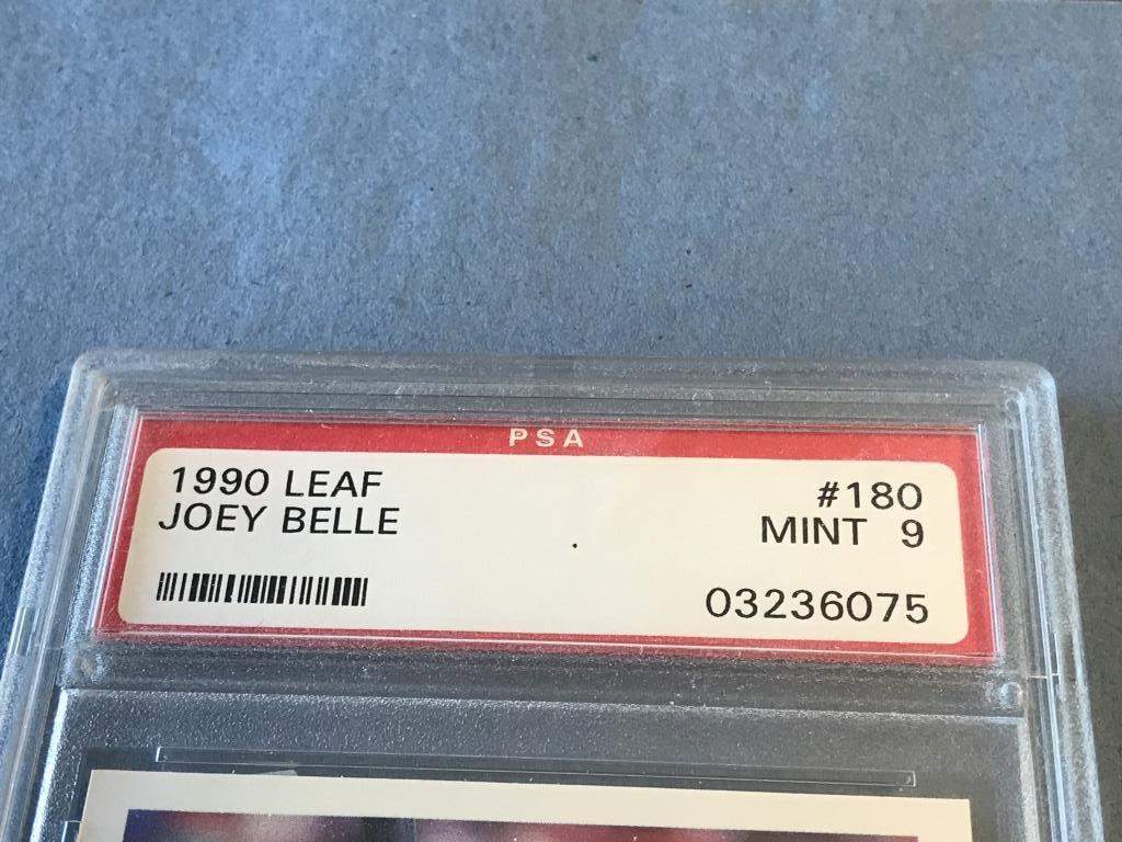 JOEY BELLE Rookie 1990 Leaf PSA Graded 9 MINT