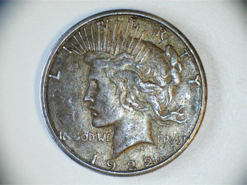 1922-S Peace Silver Dollar 1$