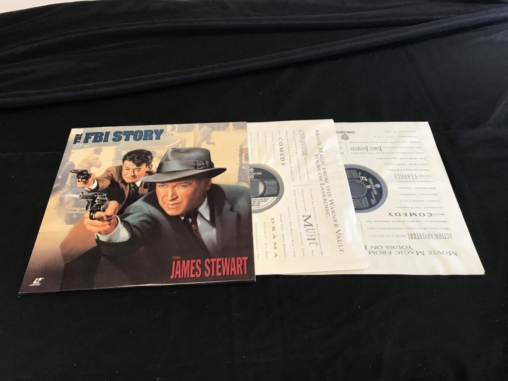 FBI STORY James Stewart LASERDISC Movie