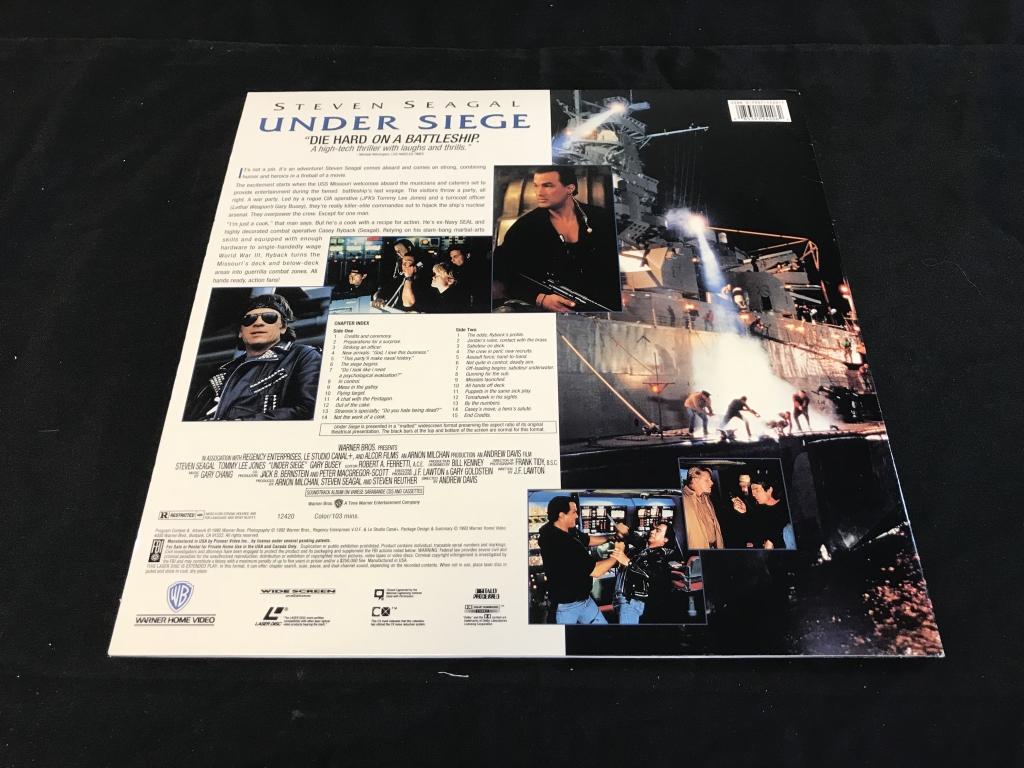 UNDER SIEGE Steven Seagal LASERDISC Movie