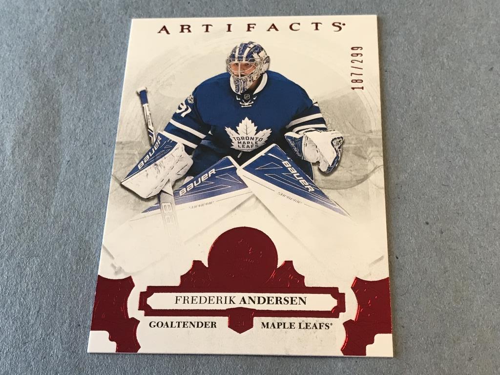 FREDERIK ANDERSEN 2017 UD Artifacts Ruby 187/299