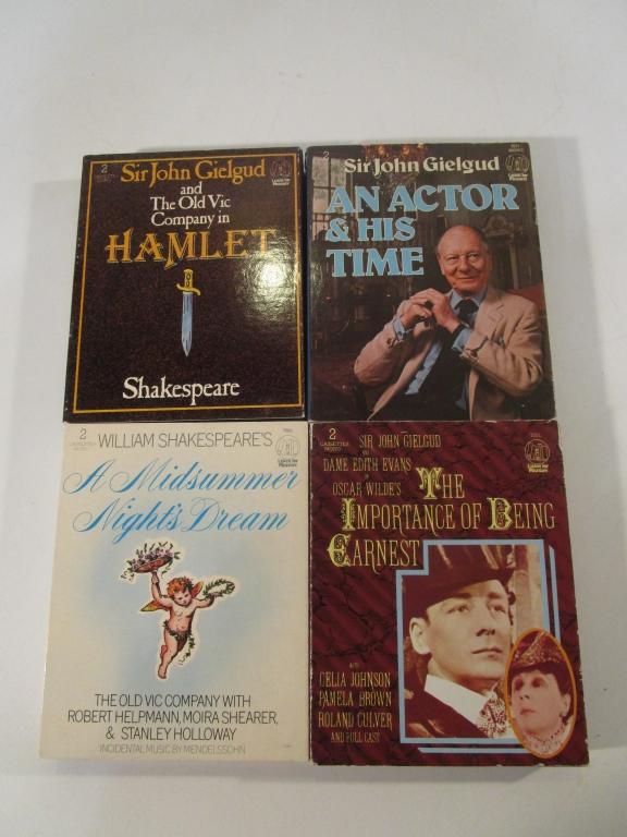 Lot of 4 Vintage Cassette Tape Sets, Incl. Hamlet