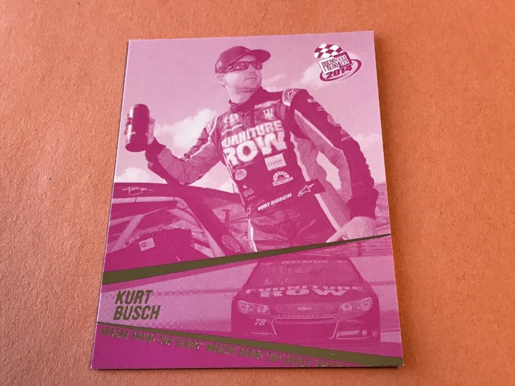 KURT BUSH 2014 Press Pass MAGENTA Insert