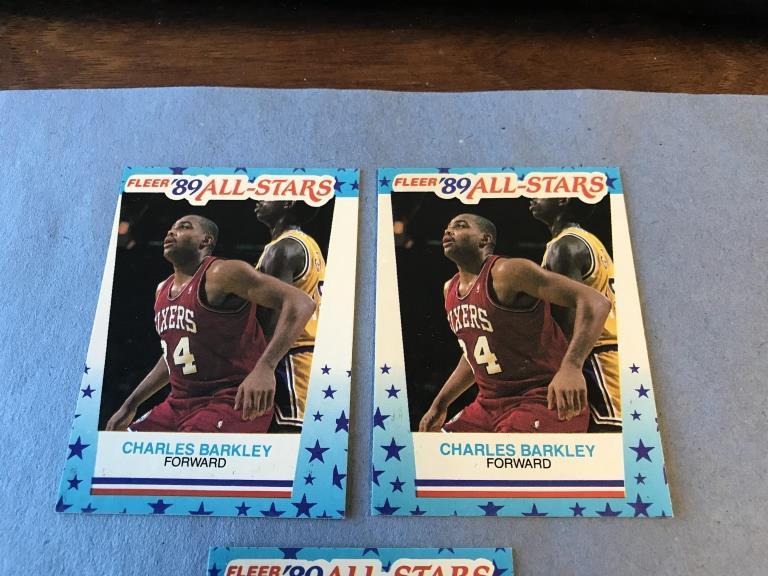 3 CHARLES BARKLEY 1989 Fleer Basketball Stickers