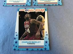 3 CHARLES BARKLEY 1989 Fleer Basketball Stickers