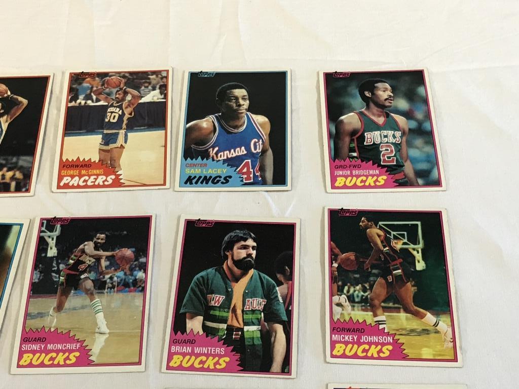 1981-82 Topps Basketball Lot of 20 Cards