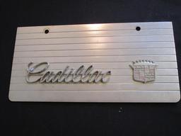 Metal Cadillac License Plate