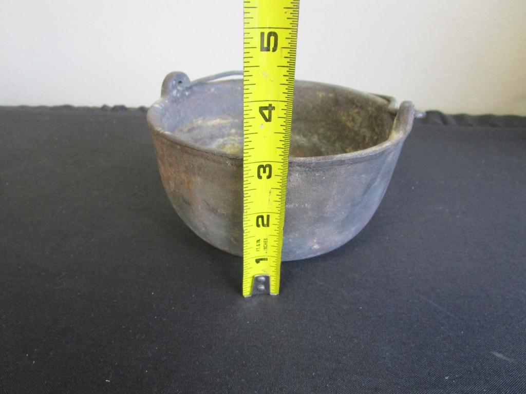 Vintage Pasco No 6 Cast Iron Smelting Pot Crucible