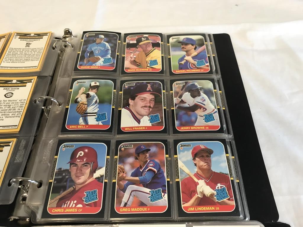 2 Binders of 1987-1990 Baseball Cards with Stars