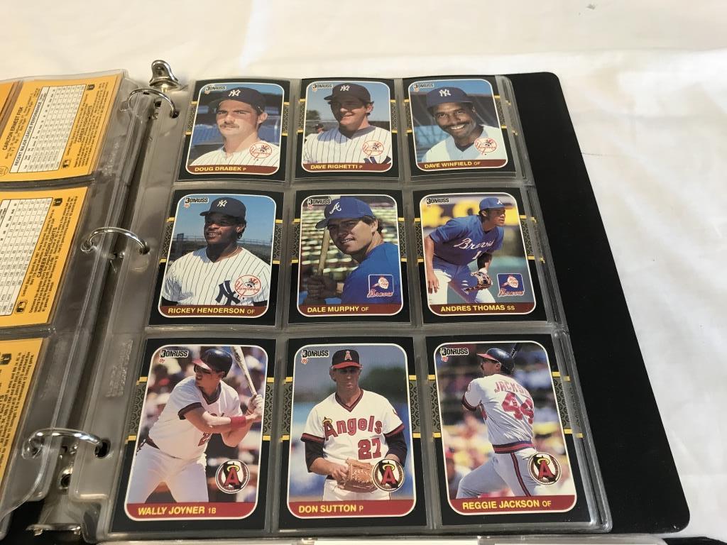 2 Binders of 1987-1990 Baseball Cards with Stars