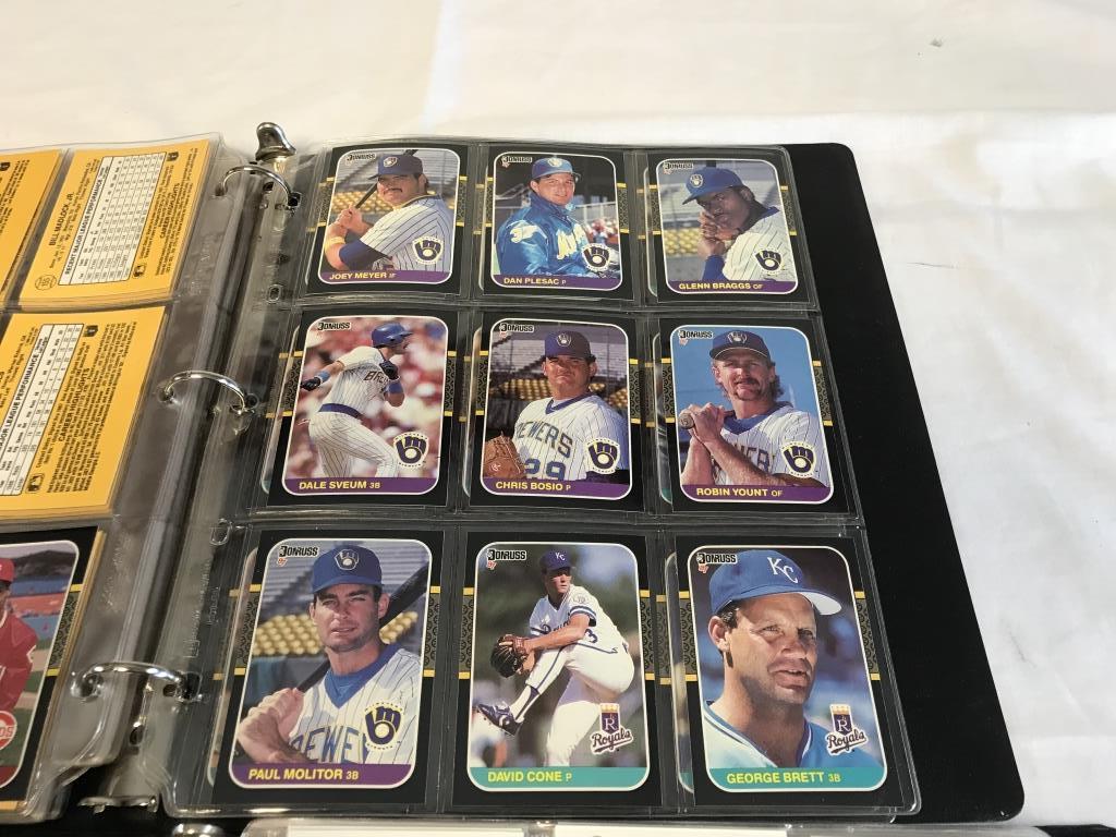 2 Binders of 1987-1990 Baseball Cards with Stars