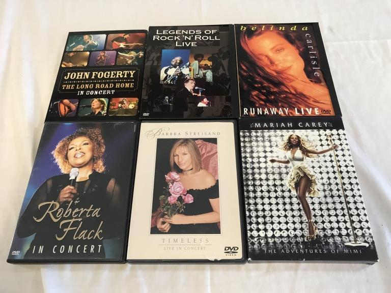 Lot of 6 MUSIC Concert DVDS