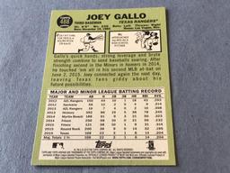 JOEY GALLO 2016 Topps Heritage SP Rookie Card