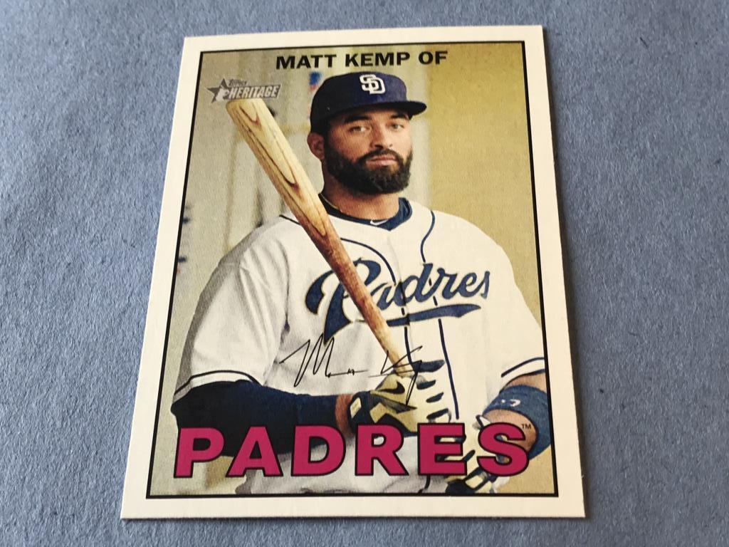 MATT KEMP 2016 Topps Heritage SP Card