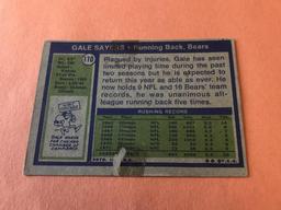 GALE SAYERS Bears 1972 Topps Football Card