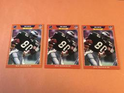 CHRIS CARTER Lot of 3 1989 Pro Set ROOKIE Cards