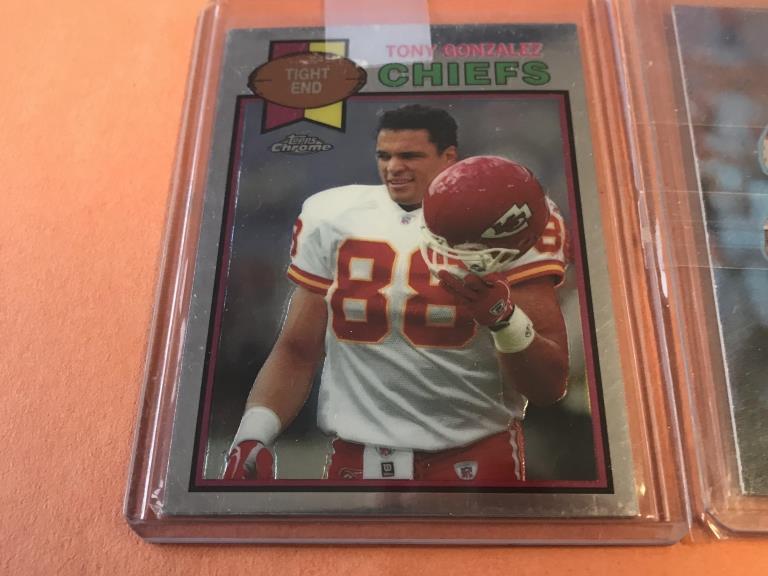 TONY GONZALEZ Lot of 4 Insert Cards w/ refractors