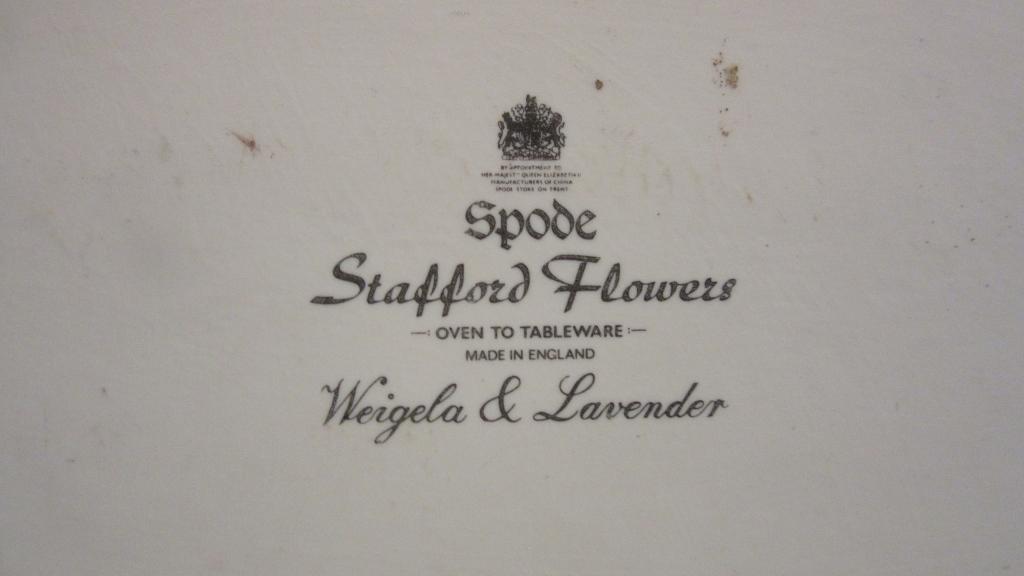Vintage Spode Strafford Flowers13 3/4" Oblong Dish