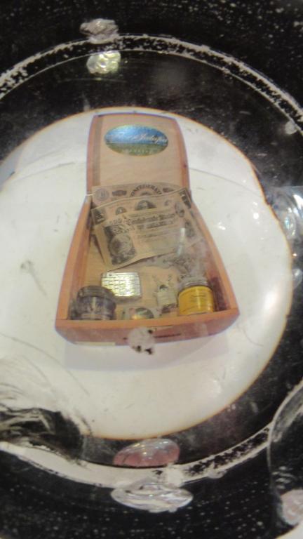 Cigar Box with Random Stuff