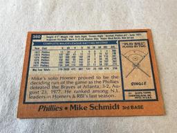 MIKE SCHMIDT Phillies 1978 Topps Baseball Card
