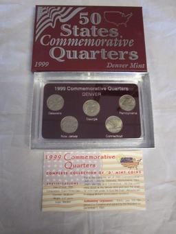 1999 50 State Commemorative Quarters Full Set