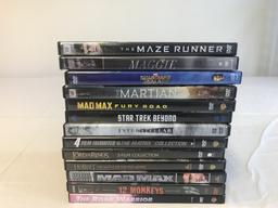 Lot of 13 SCI-FI DVD Movies-Hobbit, Mad Max