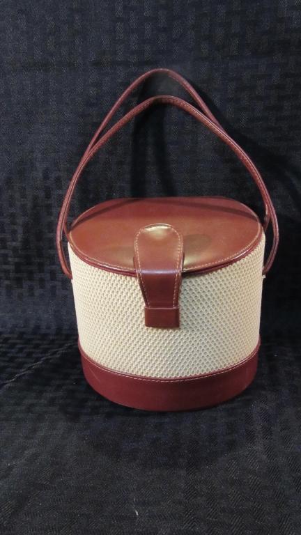 Hand Purse with Leather Accents