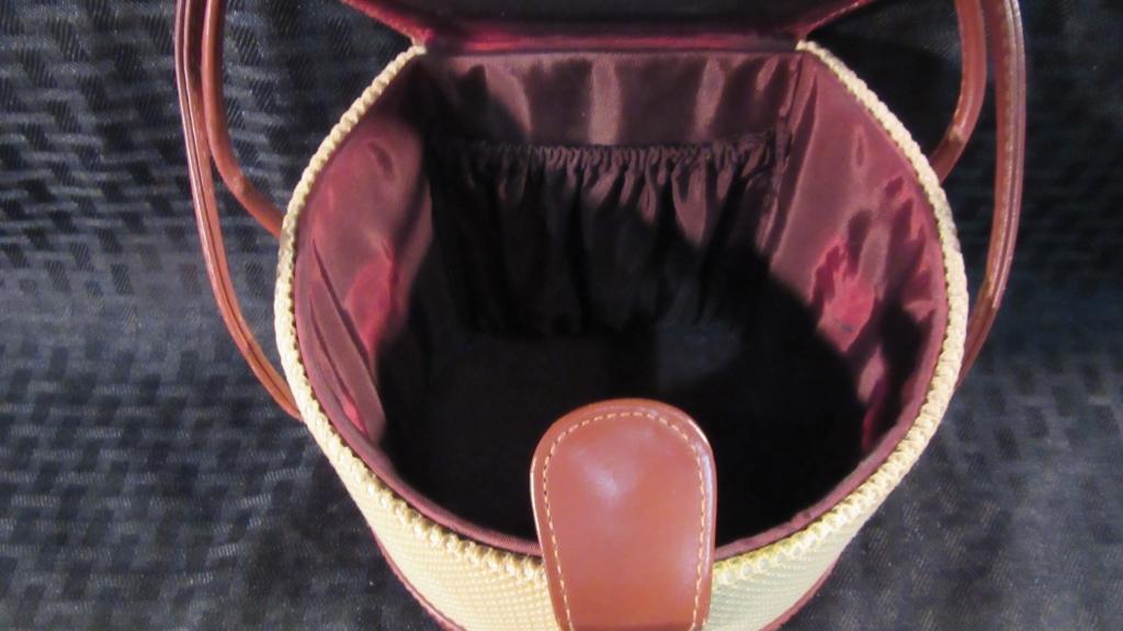 Hand Purse with Leather Accents